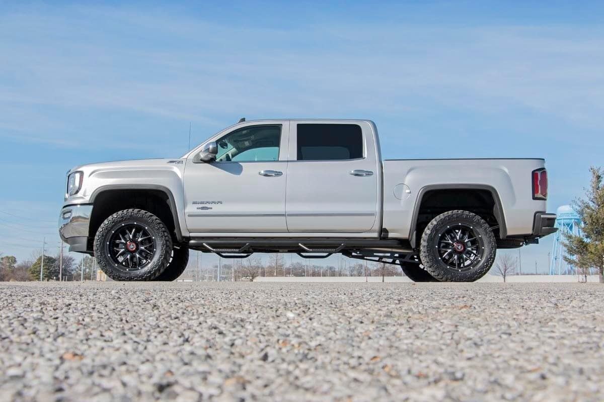Rough Country Traction Bar Kit 2007-2018 for Chevy/GMC 1500 4WD - 1069 Black