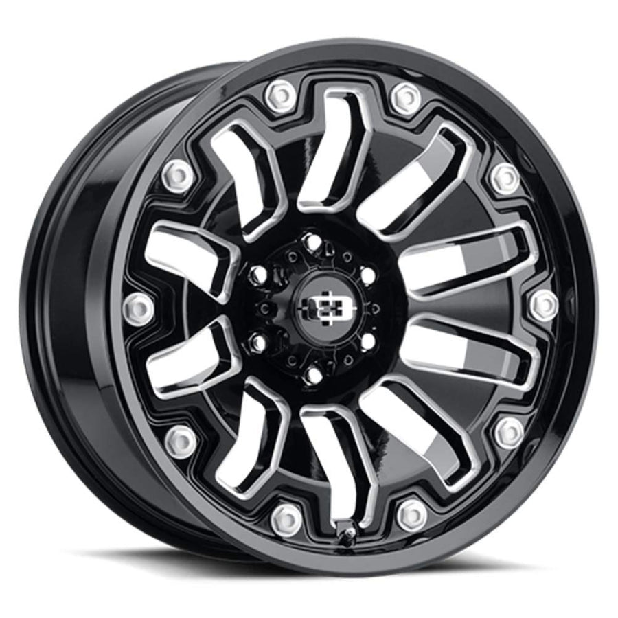 362 Armor Vision 20x10 5x150-25mm Black/Milled Wheel Rim 20" Inch
