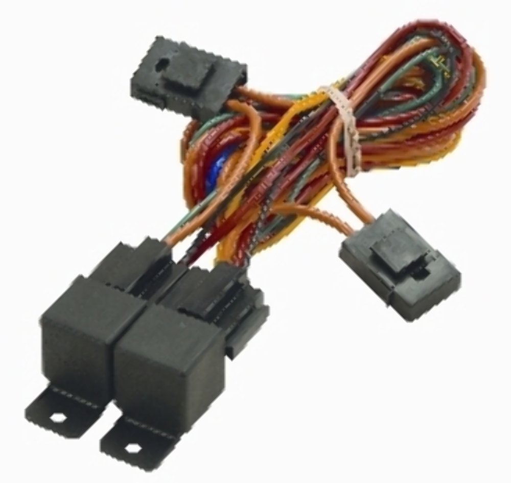 Black Derale 16765 Electric Fan Dual Relay Wire Harness