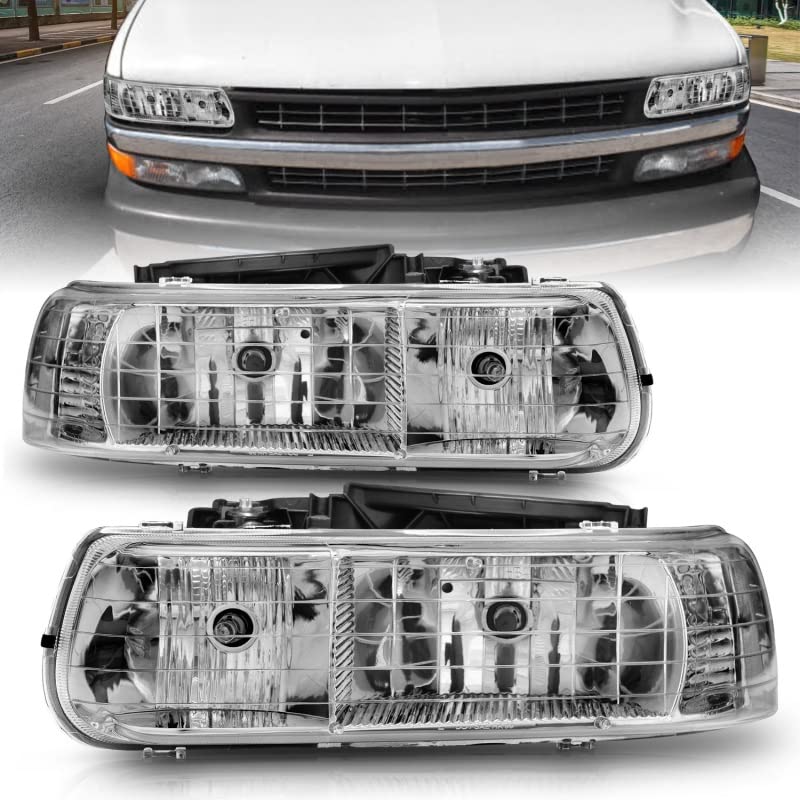 Crystal Headlight Set-Chrome ANZO USA 111011