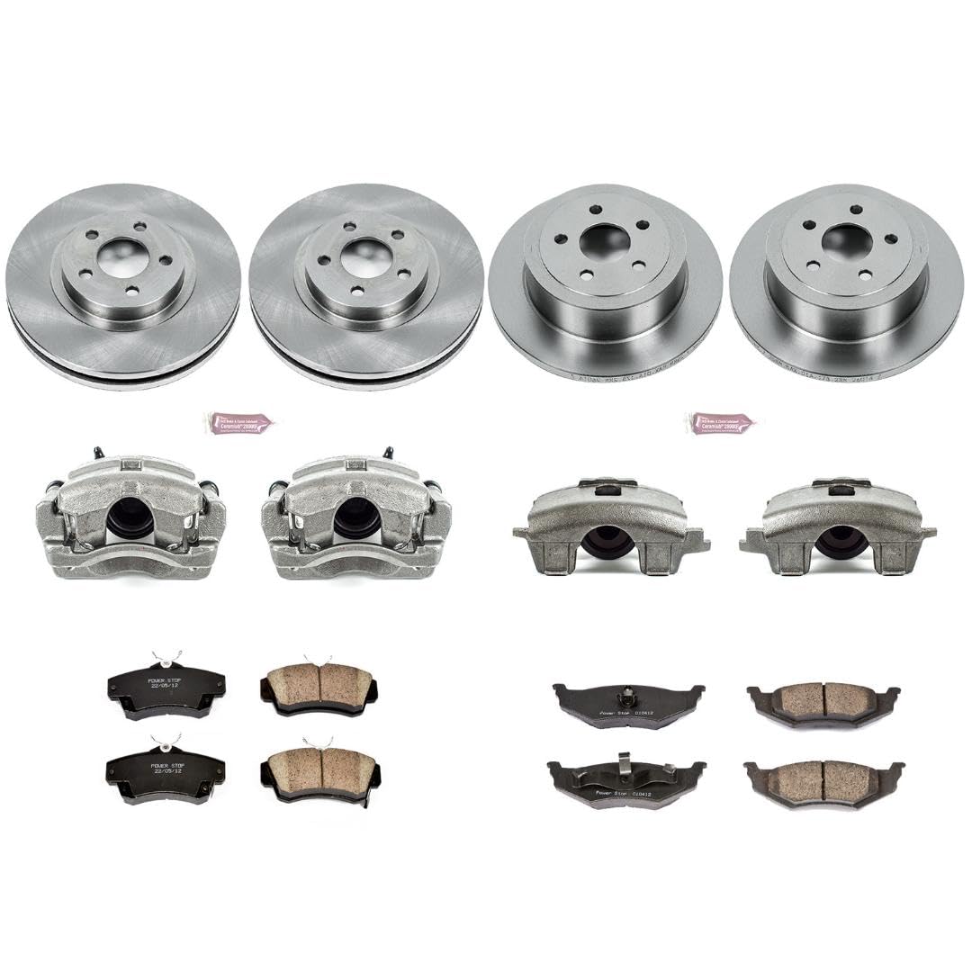 Power Stop KCOE1705 Stock Replacement Brake Kit Front and Rear (with Calipers) For Chrysler PT Cruiser 2006-2007 [Model Specific]