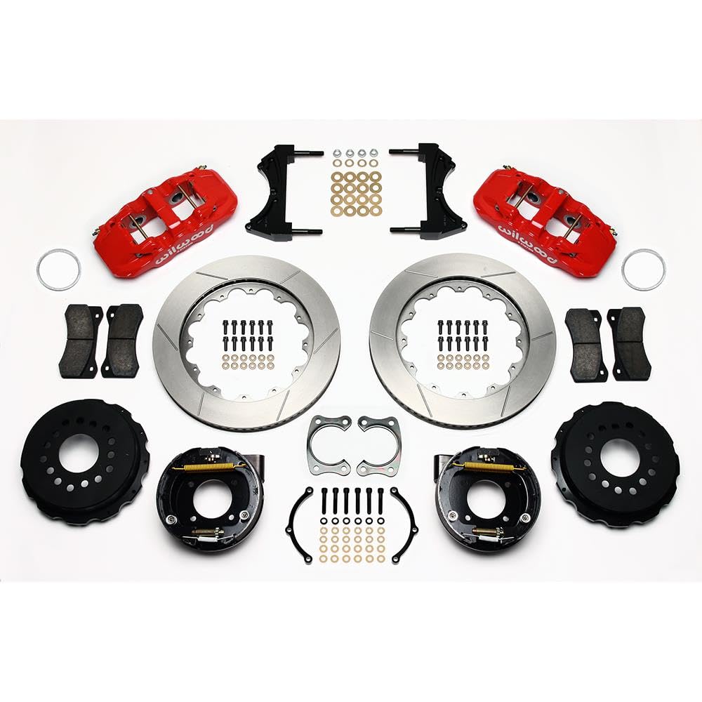 Red AERO4 Rear P-Brake Kit,14.00"