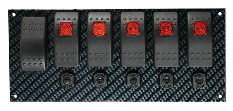 Fiber Design Moroso 74193 Gray/Black Switch Panel