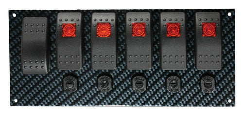 Fiber Design Moroso 74193 Gray/Black Switch Panel