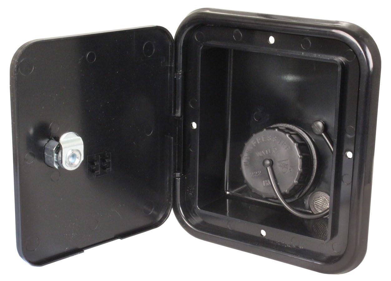 Gravity Water Fill Hatch B&B Molders, 94252 with Key Lock – Black, UV-Stable Acrylonitrile Construction, OEM Replacement – Made in USA