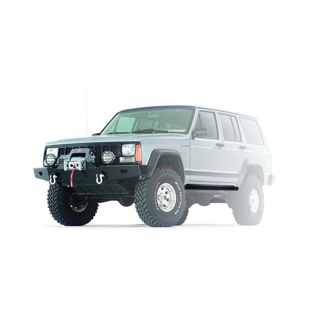 Steel Plate WARN 74580 Rock Sliders Panel Guard for 2-Door Models: Jeep Wrangler (2007-2017) and Wrangler JK (2018)