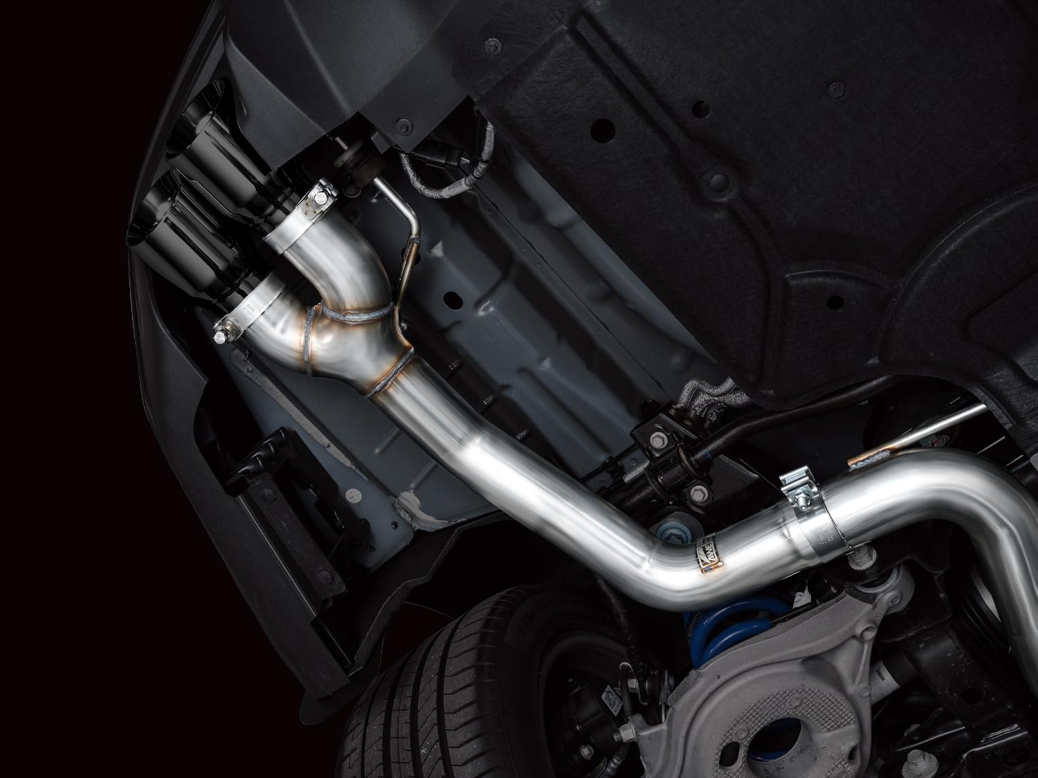 2024 Ford Mustang GT Fastback Catback Exhaust S650 RWD Track Edition w/ Quad Diamond Black Tips