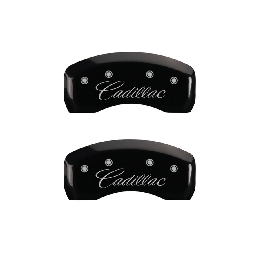 Caliper Covers MGP 35002SCADBK with Black Powder Coat Finish, (Set of 4)