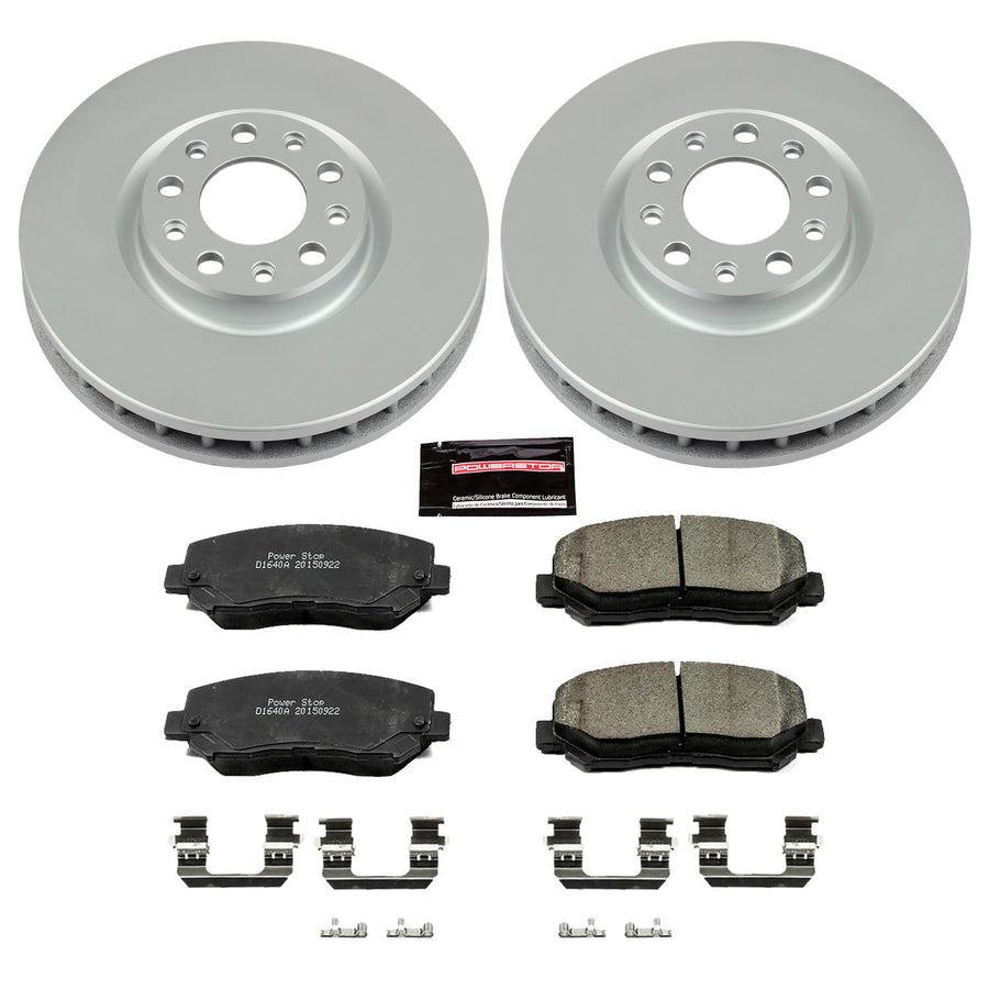 Power Stop Z17 Evolution Geomet Coated Brake Kit For Chrysler 200 2015-2017, Dodge Dart [Model Specific] 2013-2016