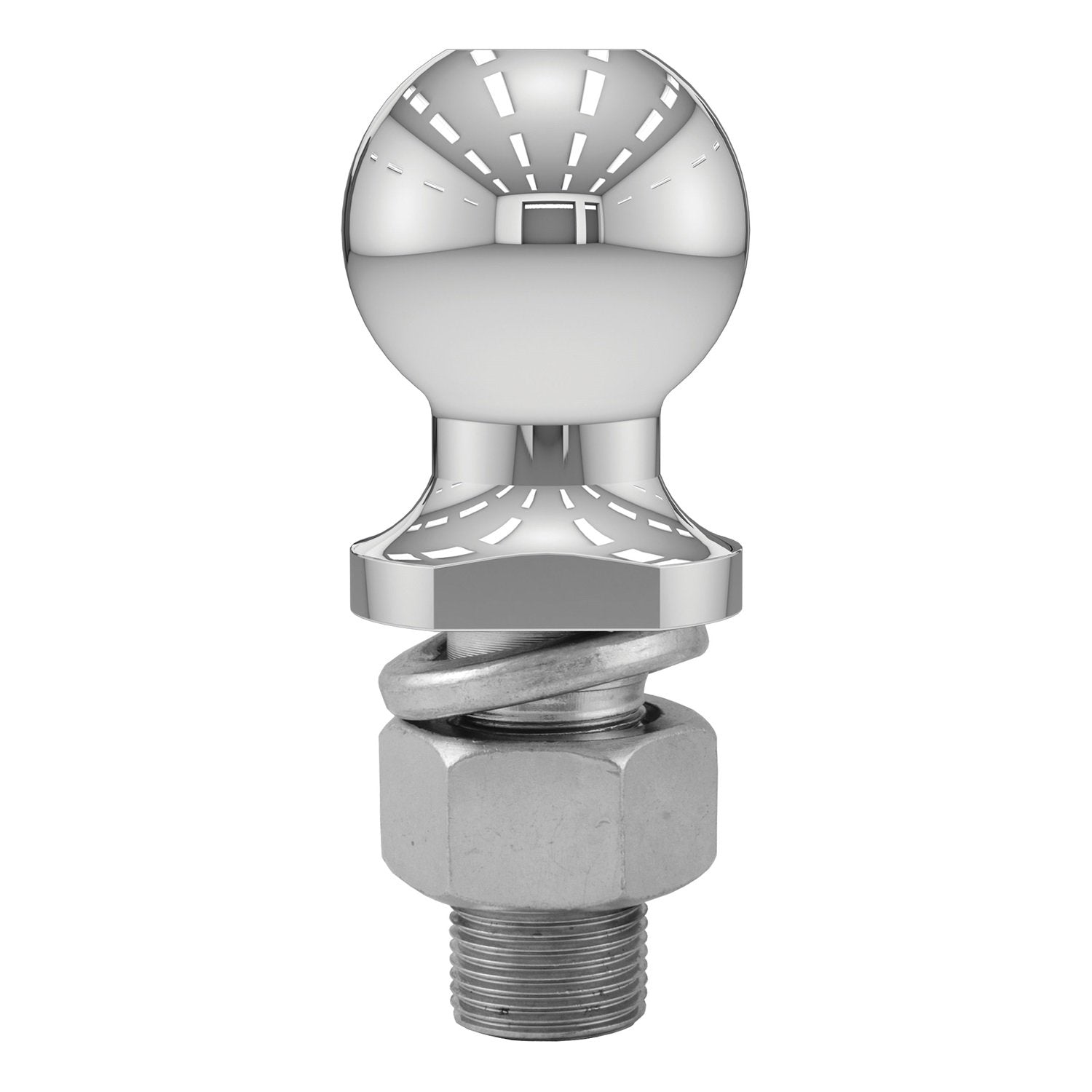 CURT 40004 Trailer Hitch Ball Chrome, 6,000 lbs, 2-Inch Diameter, 1 x 2-1/8-Inch Shank