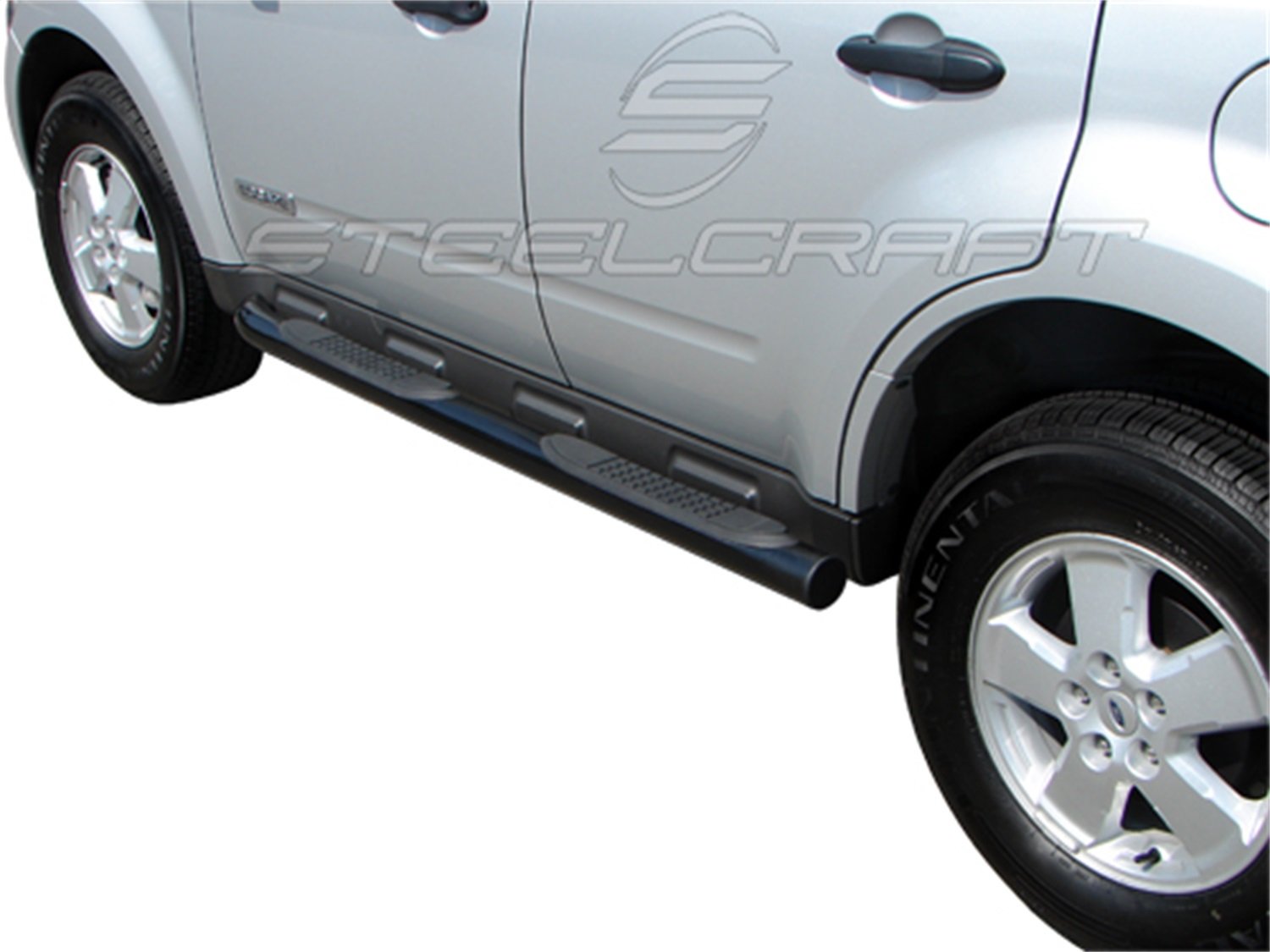 3 in. Round Side Bar Steelcraft Black Powdercoat 3 in. Round Side Bar