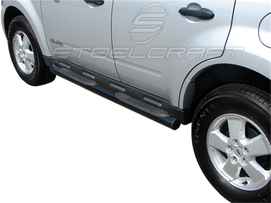 3 in. Round Side Bar Steelcraft Black Powdercoat 3 in. Round Side Bar