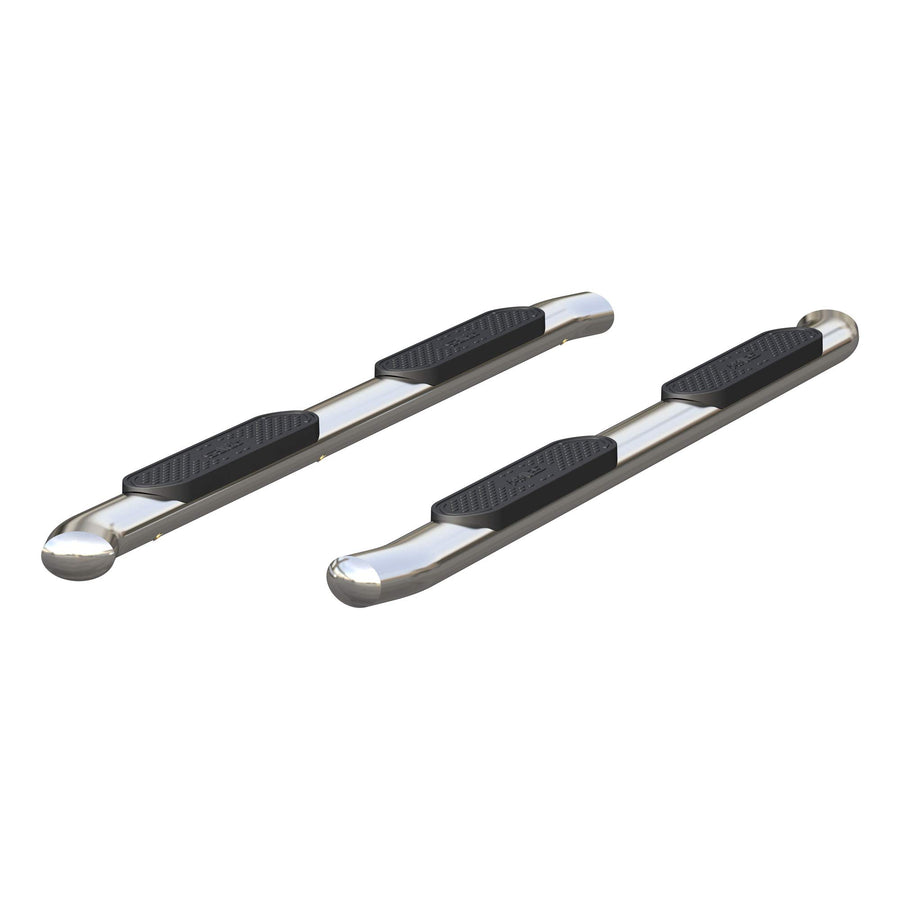 4-Inch Oval Polished Stainless Steel ARIES Nerf Bars, Select Chevrolet Colorado, GMC Canyon Crew Cab