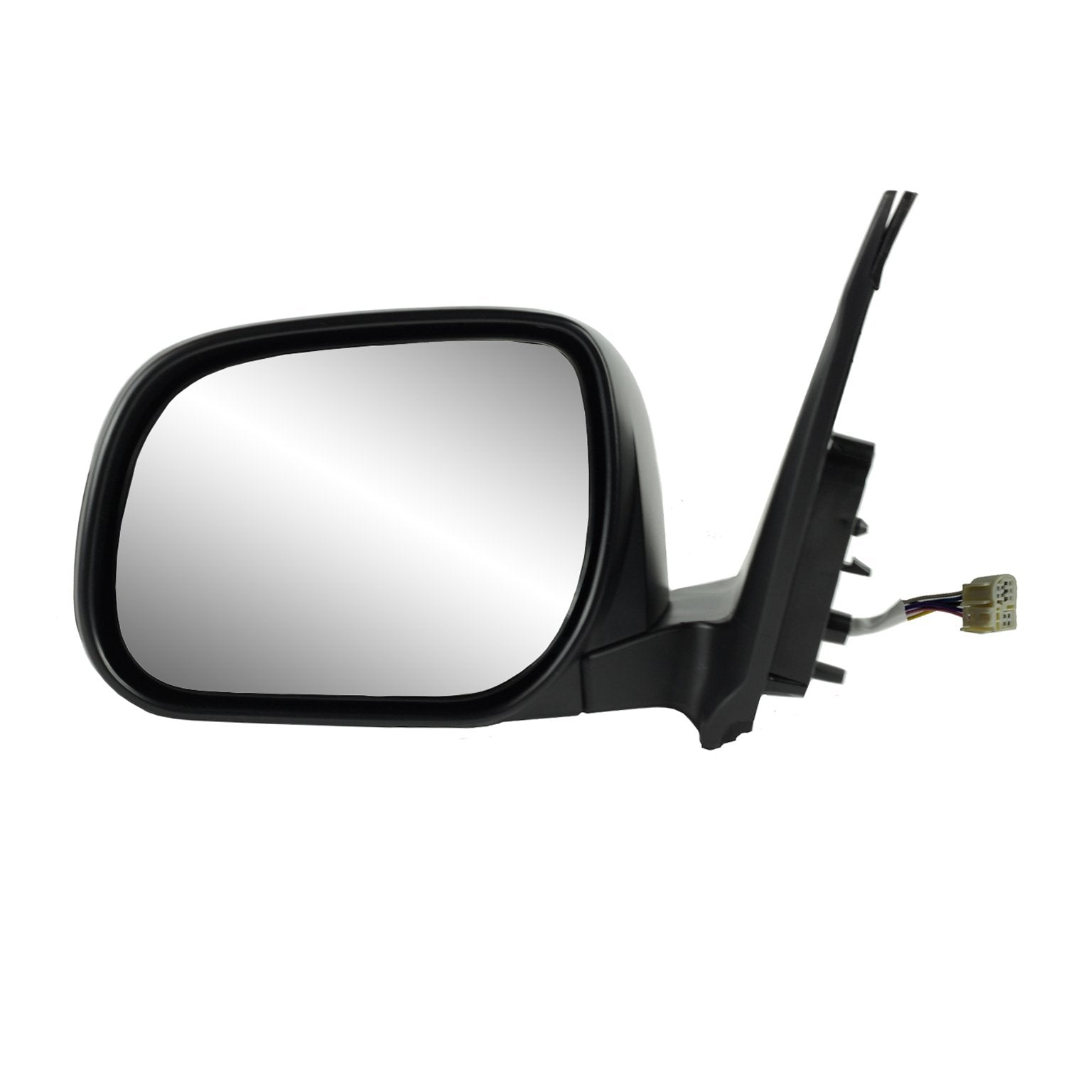 Mirror Driver Side for Toyota RAV4, US Built, Black, Foldaway, Power Side