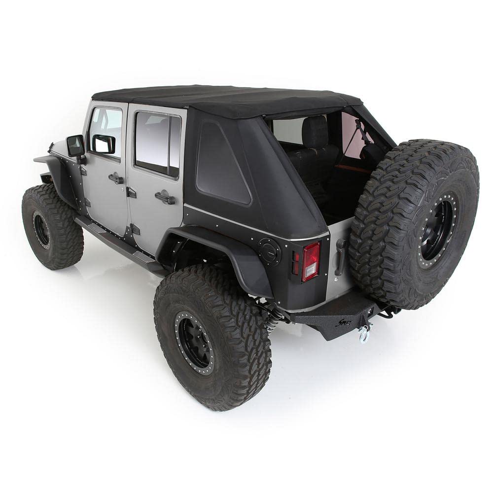 Black Diamond Smittybilt 9083135K Bowless Combo Top w/Tinted Windows 4 Door