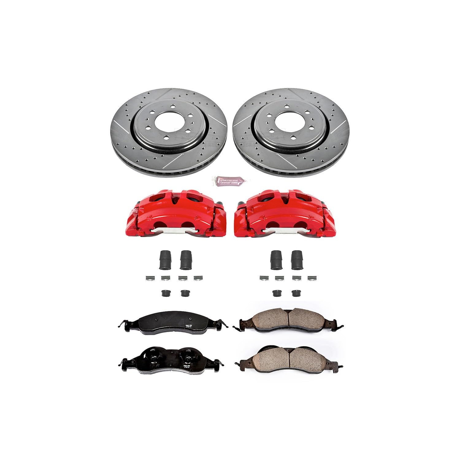 Power Stop Z23 KC4682 Evolution Sport Performance Brake Kit with Caliper For Ford Expedition 2007-2009 | Lincoln Navigator 2007-2009 [Vehicle Specific]