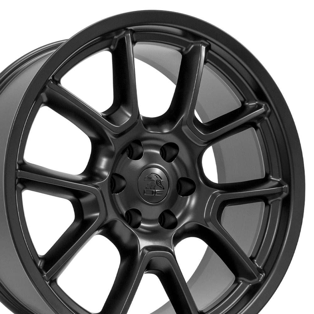 22 Inch OE Wheels DG21 Rim Fits Challenger 50th Anniversary Style 6x139.7 22x9.5 Satin Black - Hollander 10369 (1)