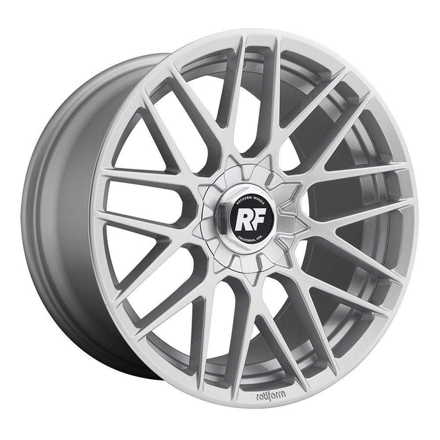 19x10 Rotiform rse 5x112/5x114.3 35et 72.56mm gloss silver wheel