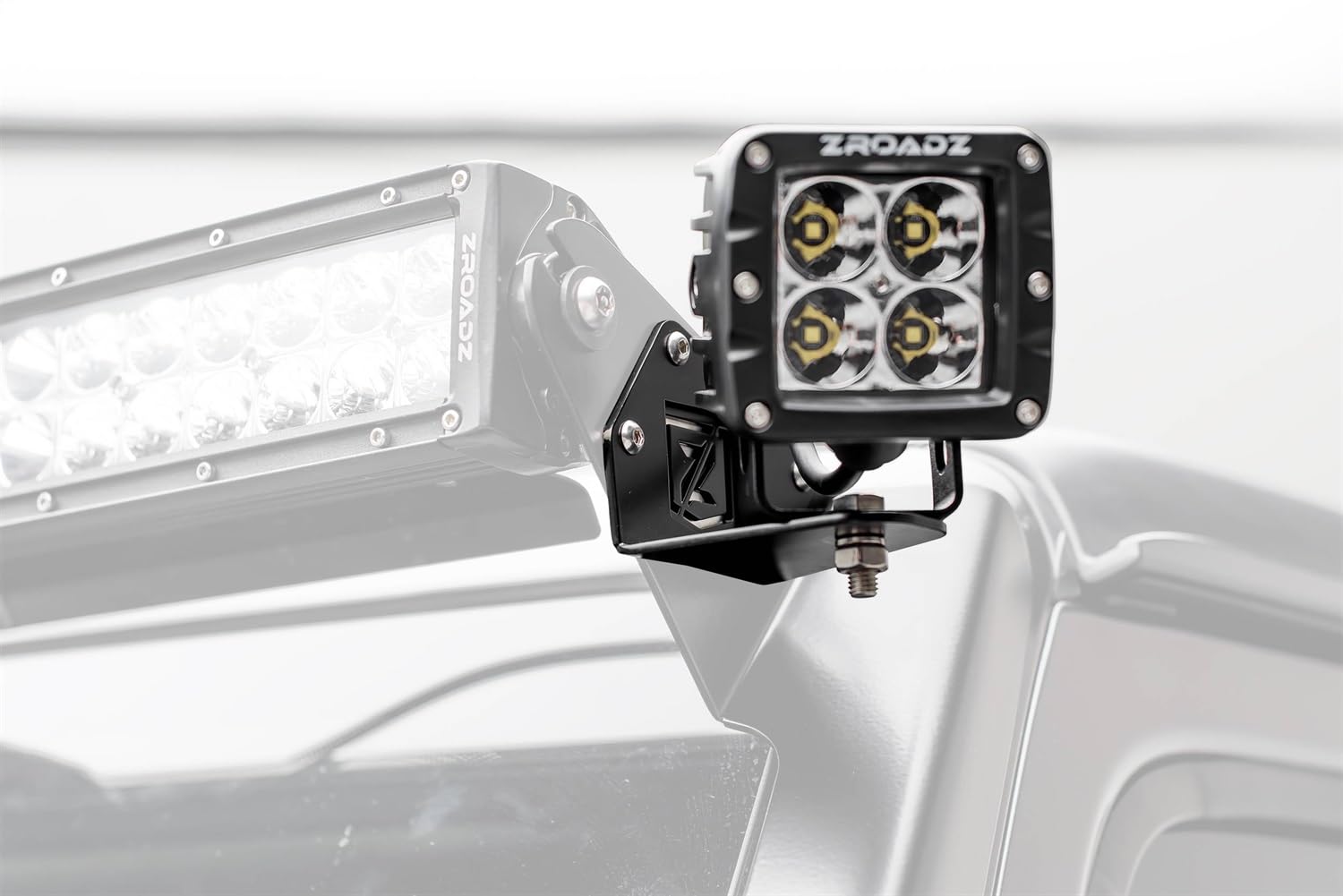 ZROADZ T-REX Z334851-KIT2 Front Roof LED Kit 2019-2022 Jeep Gladiator Black