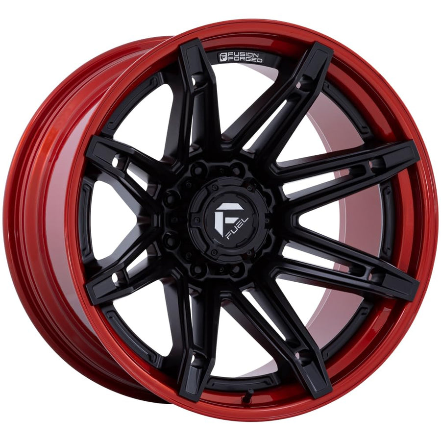 FUEL OFF-ROAD FC401 22X10 BRAWL 6X135 4.79-18mm MATTE BLACK WITH CANDY RED LIP - FC401MQ22106318N
