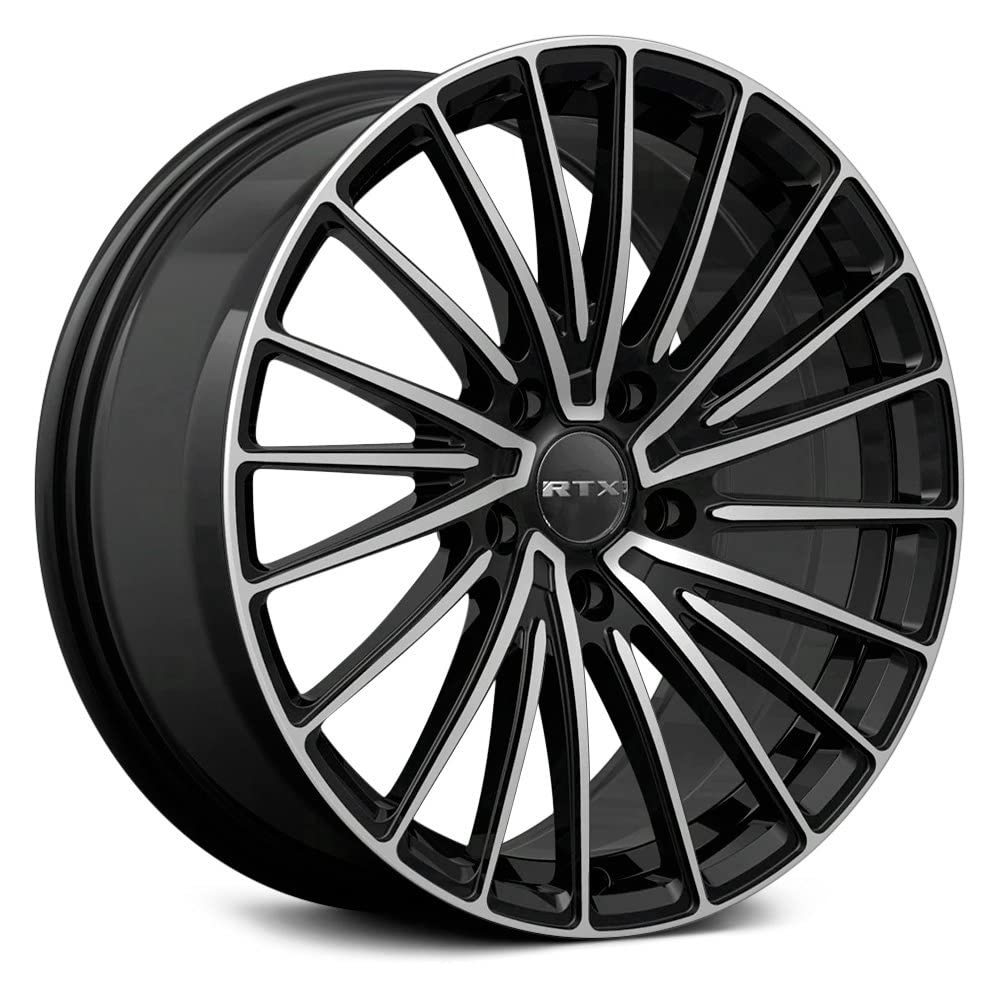 083052, RTX® Polar, Gloss Black Machined, 18x8 5x114.3 ET40 CB73.1