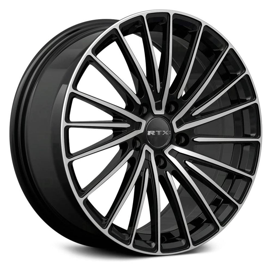 083052, RTX® Polar, Gloss Black Machined, 18x8 5x114.3 ET40 CB73.1