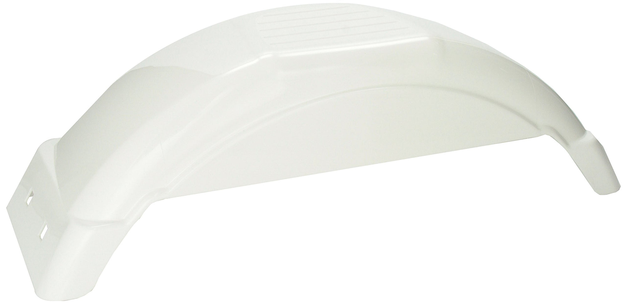 White Plastic Fender Fulton for 8"-12" Tire Size