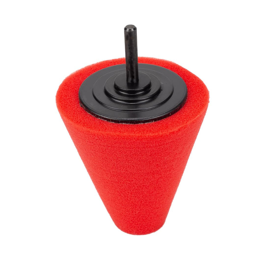 Maxshine M8 Universal Wheel Drill Finishing Cone Sponge | Professional Detailing Tool for Wheels, Rims & Upholstery | Universal Fit M8 Drill Attachment for Auto Detailing, Polishing & Cleaning