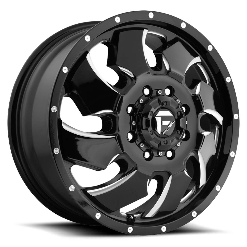 D574 FUEL Cleaver Dualie Front Black Milled 20x8.25 8x6.5 Wheel Rim Partnumber D574208272