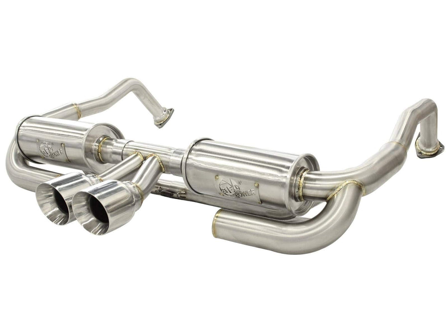 aFe 49-36409 Cat-Back Exhaust System Elite 304 Stainless Steel with Tip Assembly for Porsche Boxster S H6-3.4L Engine