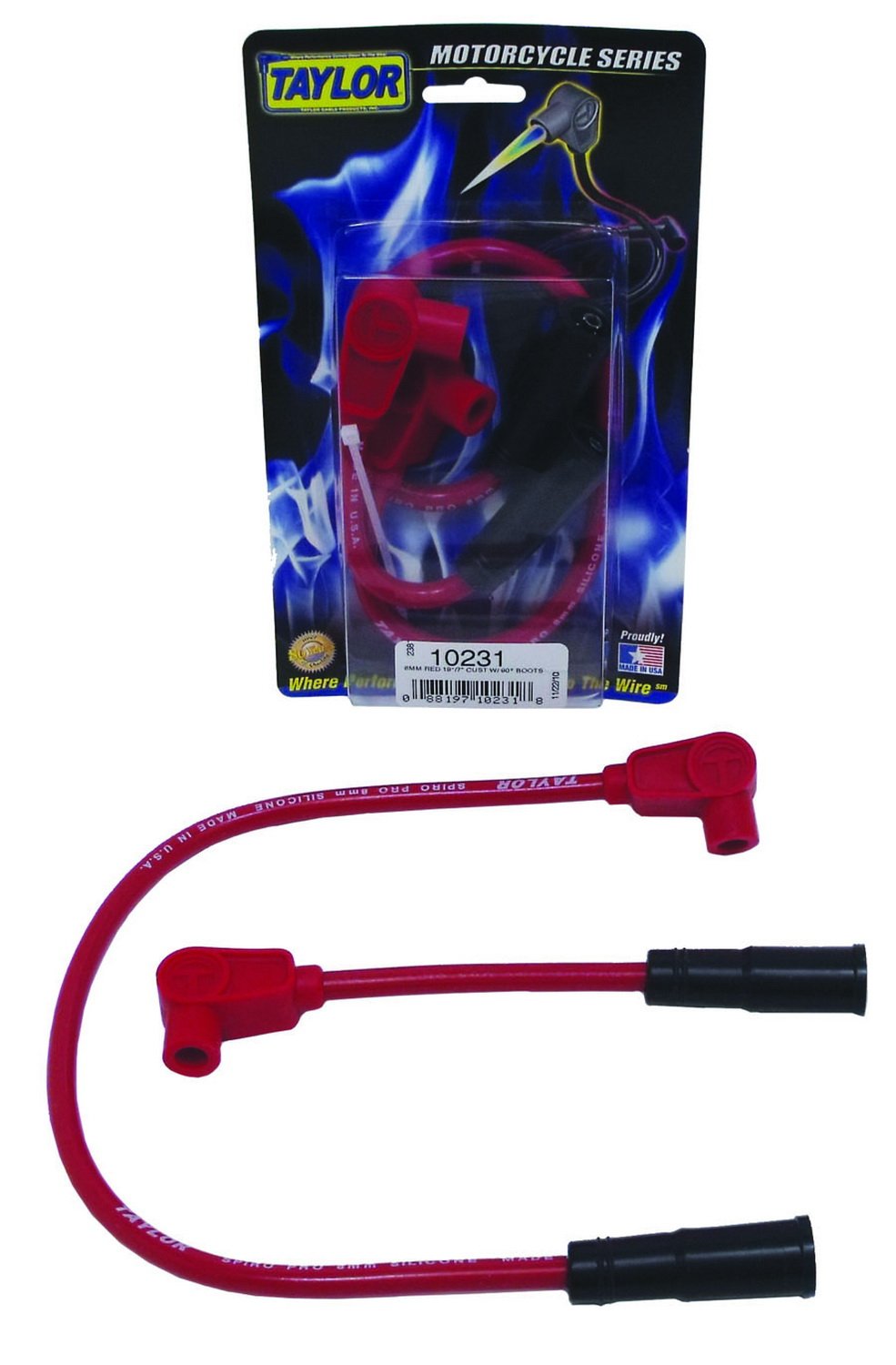 8mm Taylor Cable Spiro Pro Ignition Wire Set, 1 Pack