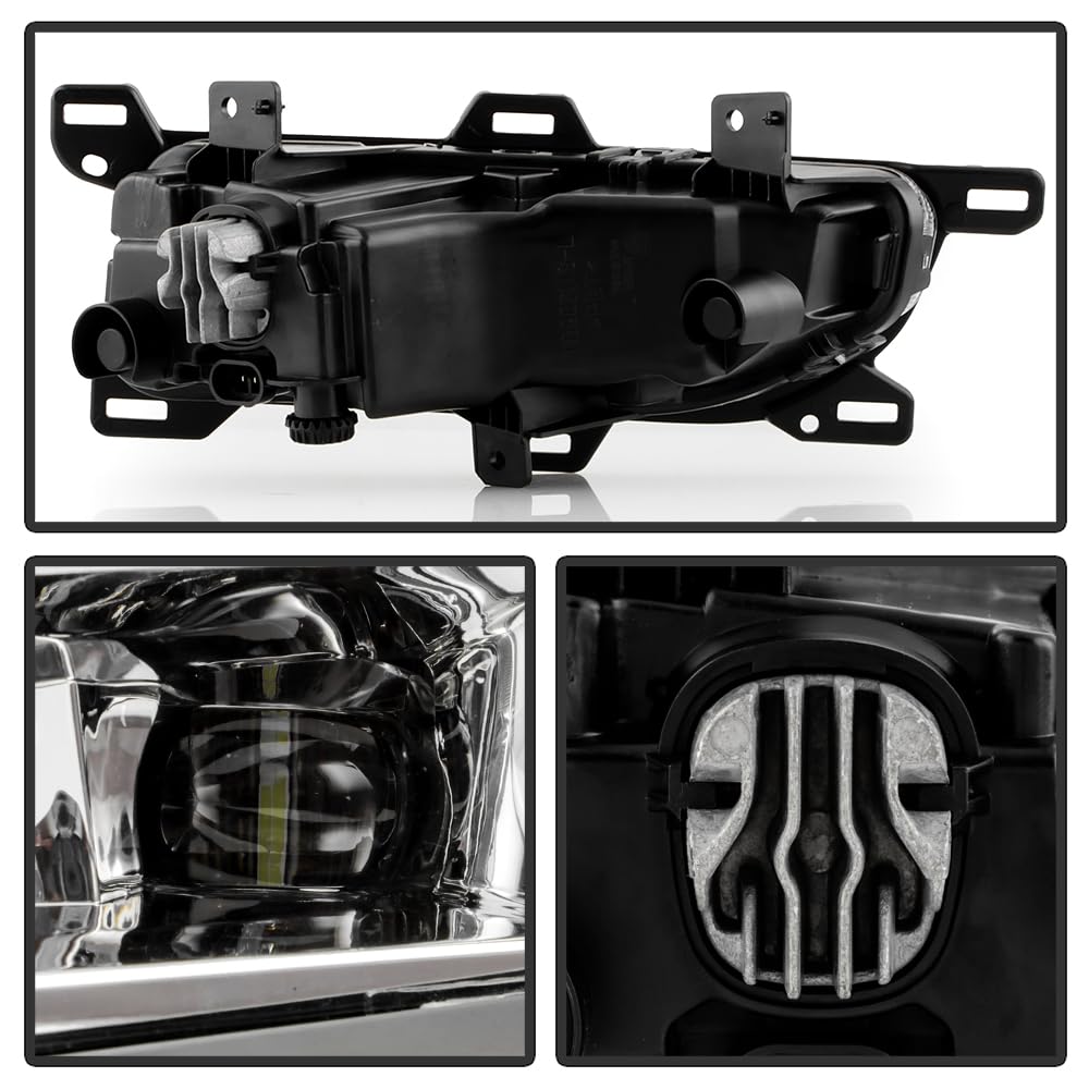 Nissan Titan 2020-2022 Fog Lights OEM Style w/Switch - Spyder (Bulbs Size - 5W LED) - Clear
