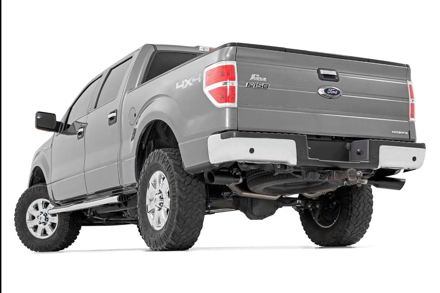 Dual Rough Country Cat-Back Exhaust for 2009-2014 F-150 2WD/4WD | V8-96010
