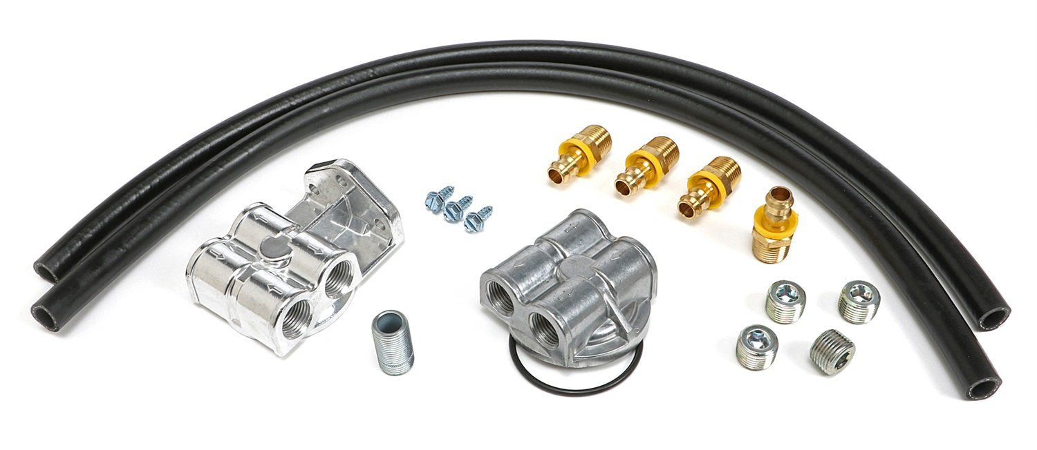 OIL FILTER RELOCATION KIT TRANS-DAPT PERFORMANCE 90 DEGREE/HORIZONTAL (1858)
