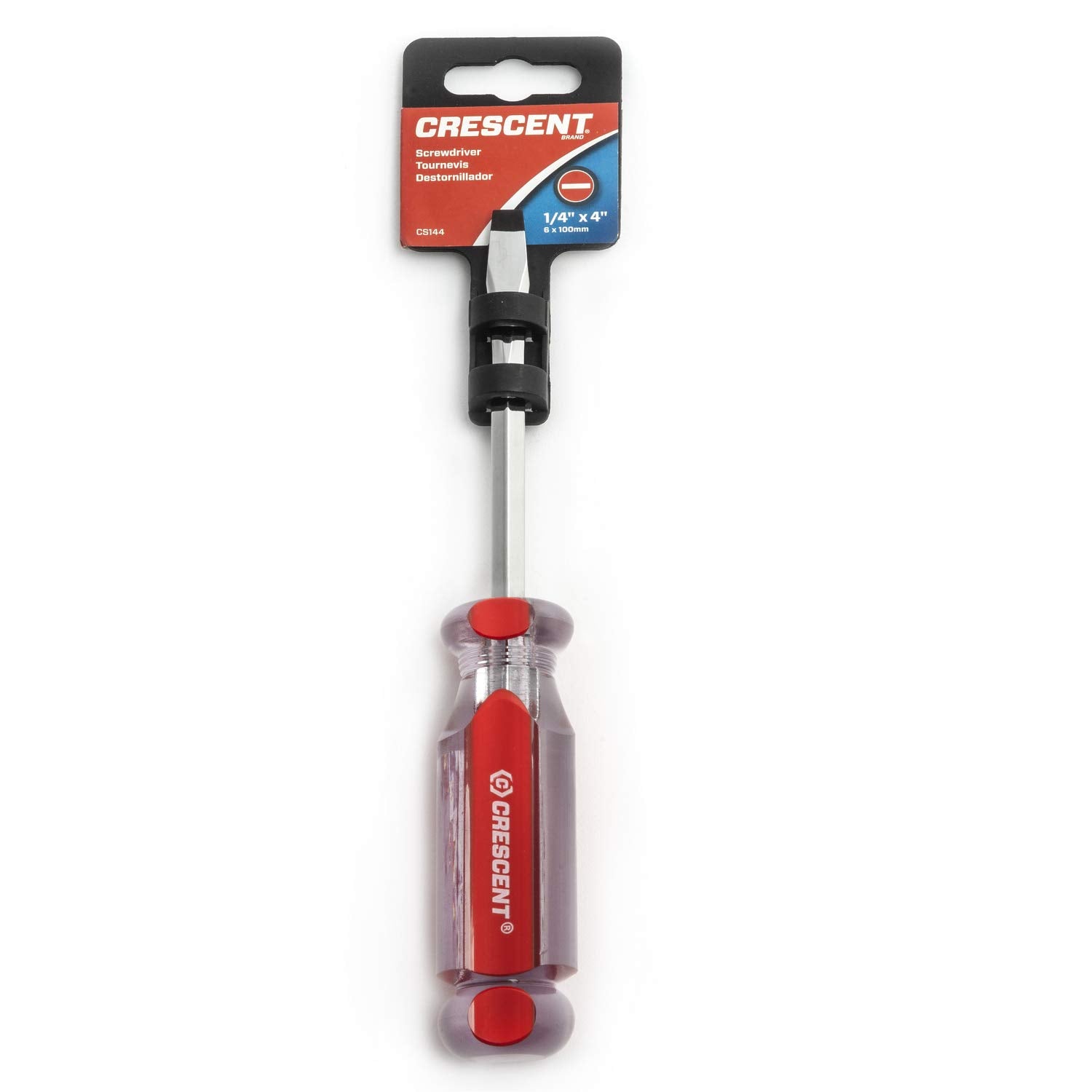 1/4" x 4" Crescent Slotted Acetate Screwdriver - CS144