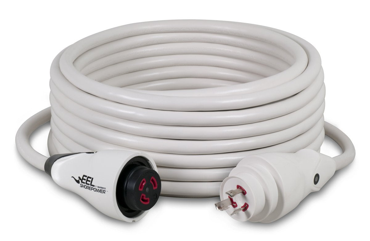 EEL Cordset Marinco CS30-50W, 30A 125V, 50', White