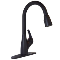 Premium VALTERRA Single Handle Pull-Down Kitchen Faucet - Matte Black