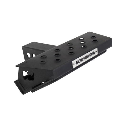 Go Rhino HS-10 Hitch Step Skid Plate | 12" Mild Steel, Textured Black | HS1012T | Fits 2" Receivers