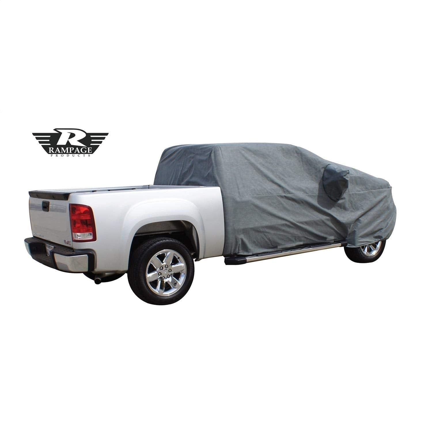 Truck Cover for Crew Cab Pickups RAMPAGE PRODUCTS | 4-Layer, Easy Fit, Polypropylene, Grey | 1322 | Fits Crew Cab PickUps