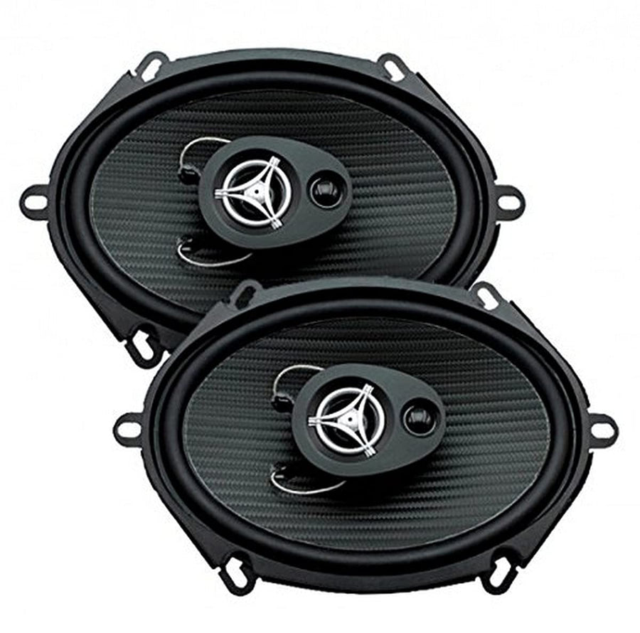 EF-573 Power Acoustik 5"x7" 3-Way Coaxial Speaker 200W