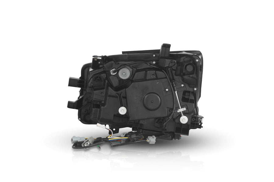 Attica4x4 Cobra-Tek - SOL SERIES Full LED Headlights | Compatible with Lexus GX460 (2014-2019) | Modern Design with DRL and Sequential Turn Signals | Glossy Black Clear.