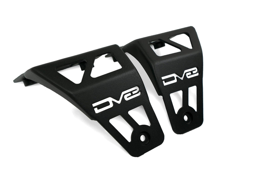 Dual LED Pod Light Mounts for Wrangler JL Rubicon 392 2020-2025 & Gladiator JT Mojave Edition | A-Pillar Mounted | Mounts 2 Light Pods Per Side | Driver & Passenger Side Pair | DV8 Offroad