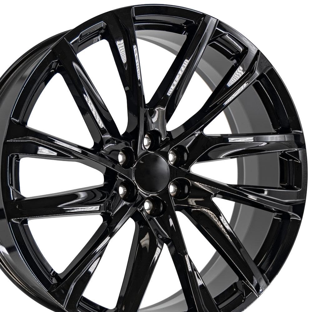 26 Inch OE Wheels Rim Fits Escalade Style CA90 6x139.7 26x10 Gloss Black - Hollander 4875 (1)