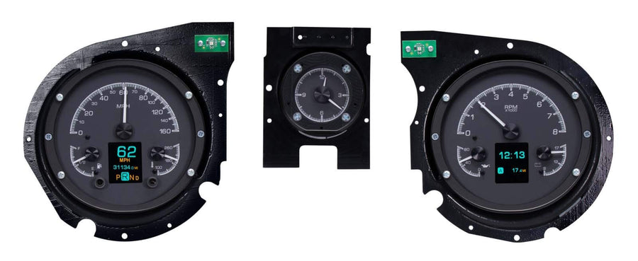 Dakota Digital 69 Customizable Chevelle El Camino Gauges Kit Black HDX-69C-CVL-K