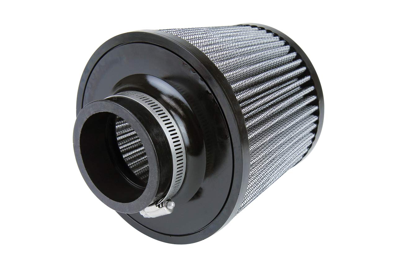 HPS Performance Air Filter 6" Element Length, 2.75" ID, 7.75" Overall Length, HPS-4274, Gray