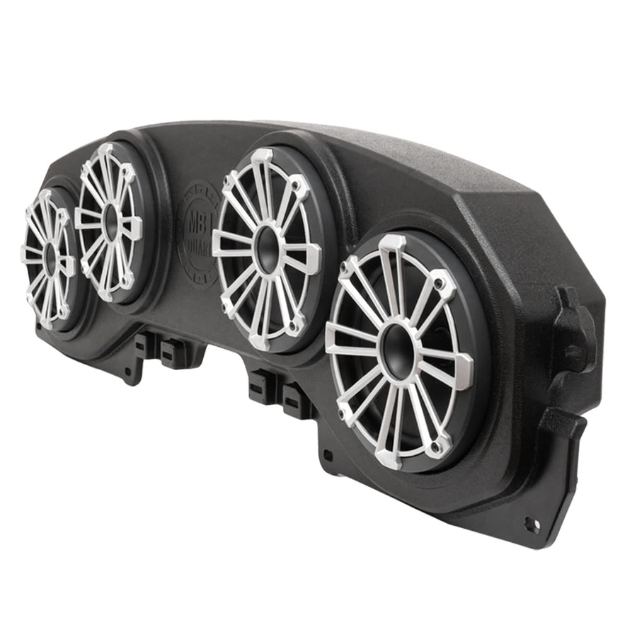 MB Quart Rear Overhead Soundbar MBQJ-48H with 8" Compression Horn Speakers, Plug & Play for Jeep Wrangler JL/Gladiator JT, Customizable Grilles - Premium Audio Upgrade