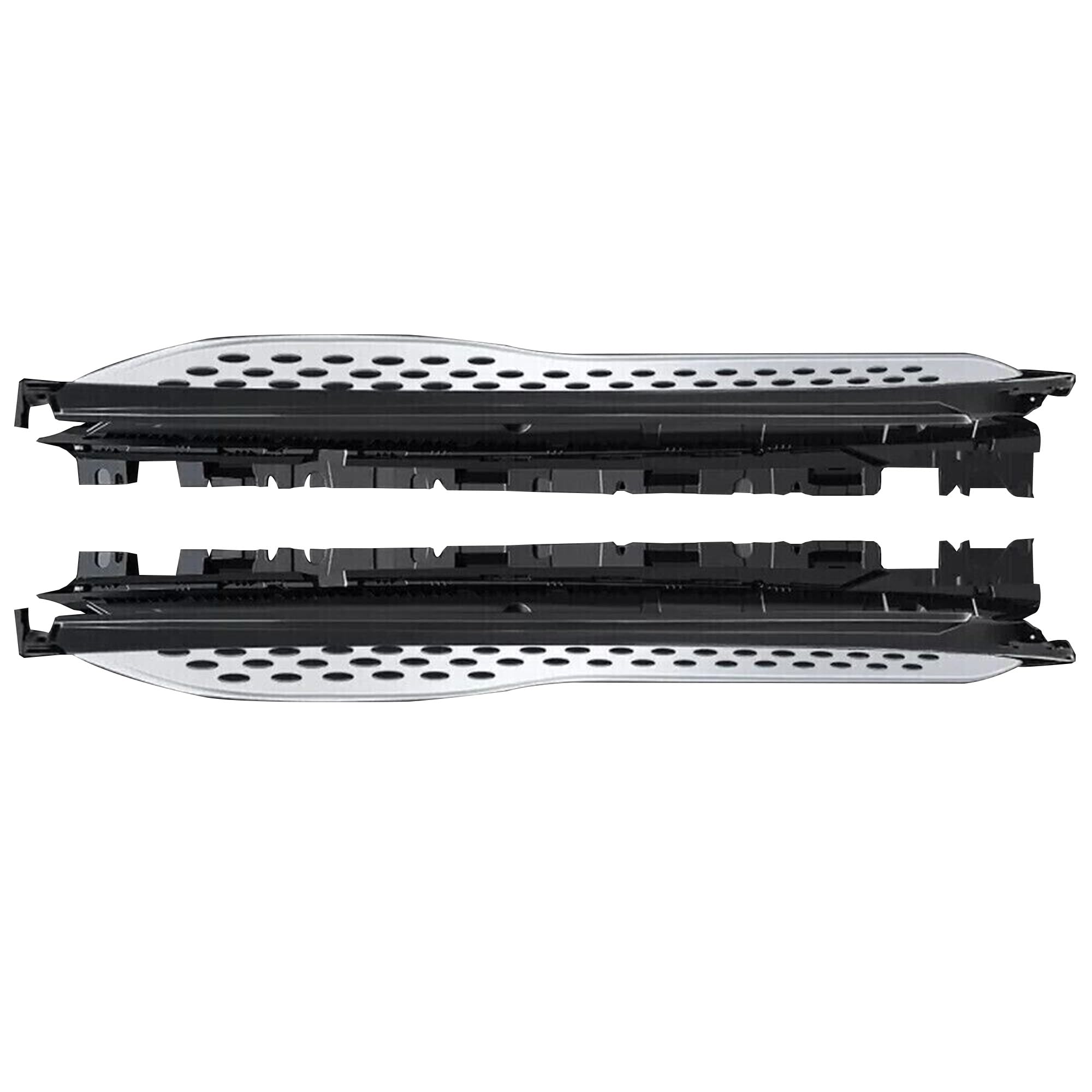 OEM Replica Black Horse Running Boards Compatible with 2023-2024 Mercedes-Benz GLC300|2023-2024 Mercedes-Benz GLC43 AMG|2023-2024 Mercedes-Benz GLC300e-RMWX254
