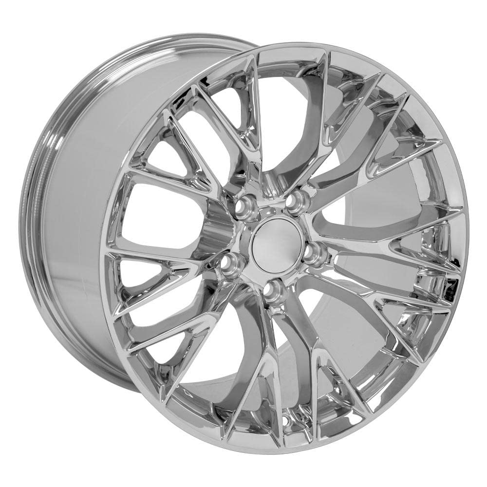 18 Inch OE Wheels CV22 Rim Fits Corvette C7 Z06 Style 5x120.65 18x10.5 Chrome - Hollander 5734 (1)