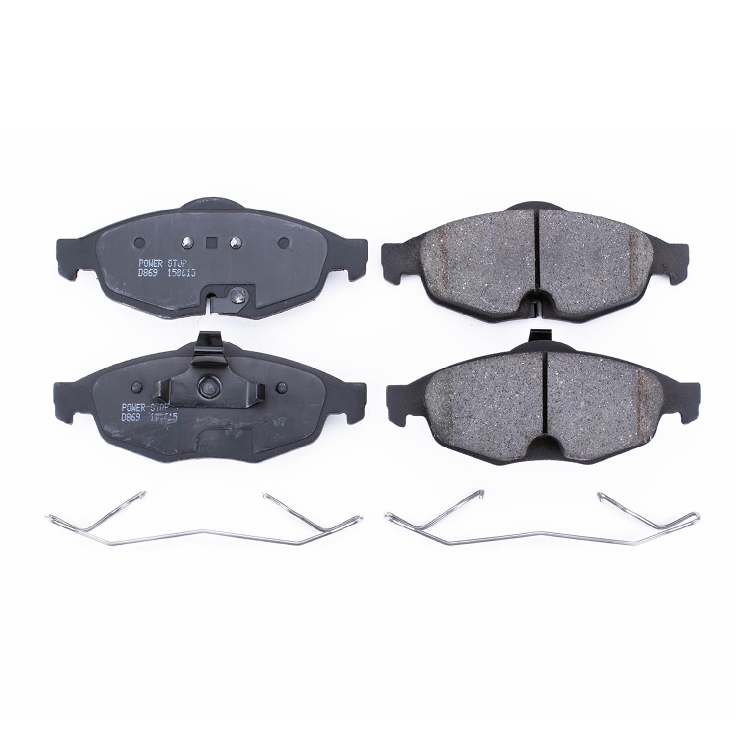 Power Stop Brake Kit Front For Chrysler Sebring 2001-06 | Dodge Stratus 2001-06 - Ceramic Brake Pads With Installation Hardware, 17-869