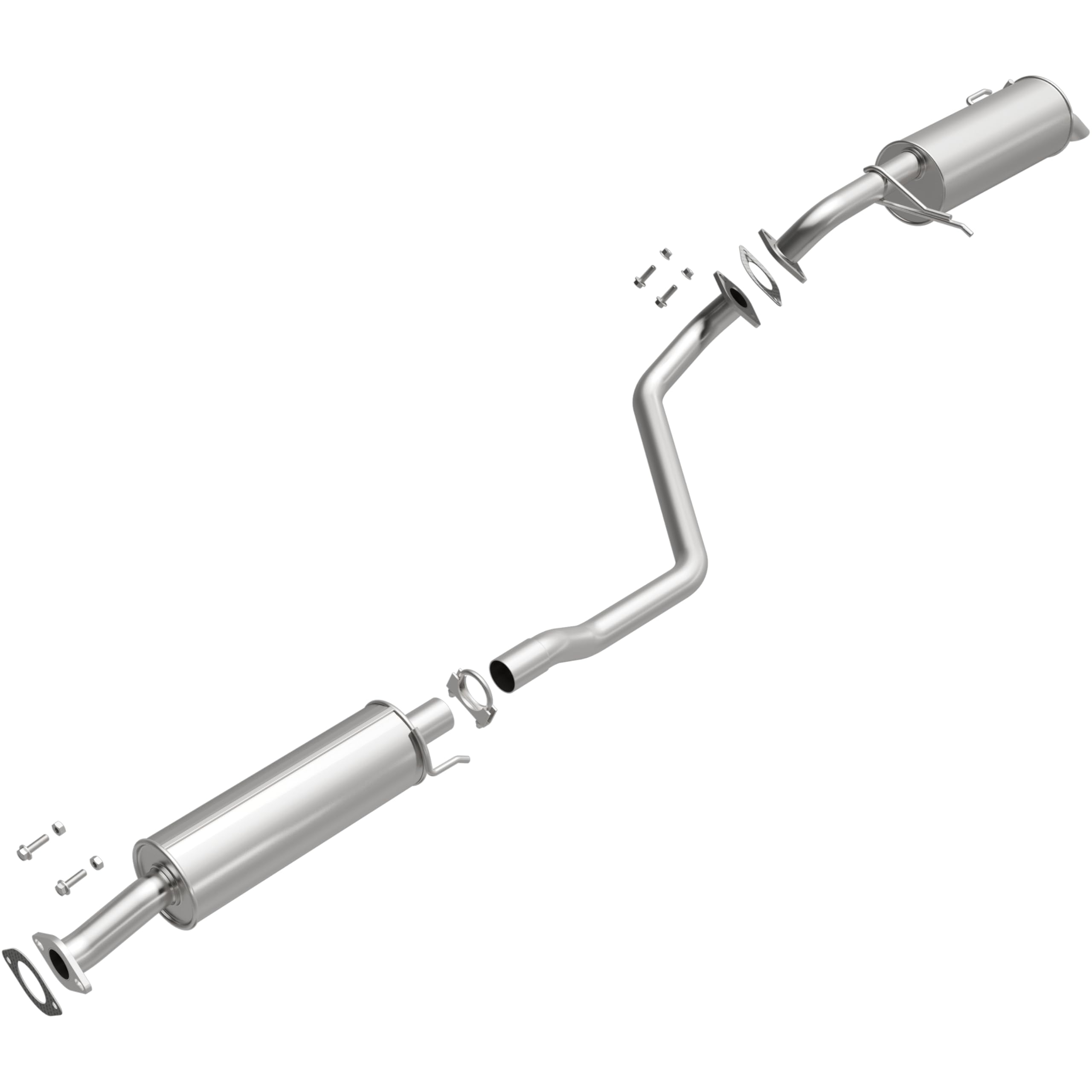 Replacement BRExhaust Exhaust System Kit 106-0869: Compatible with 2010-2011 Kia Soul 2.0L